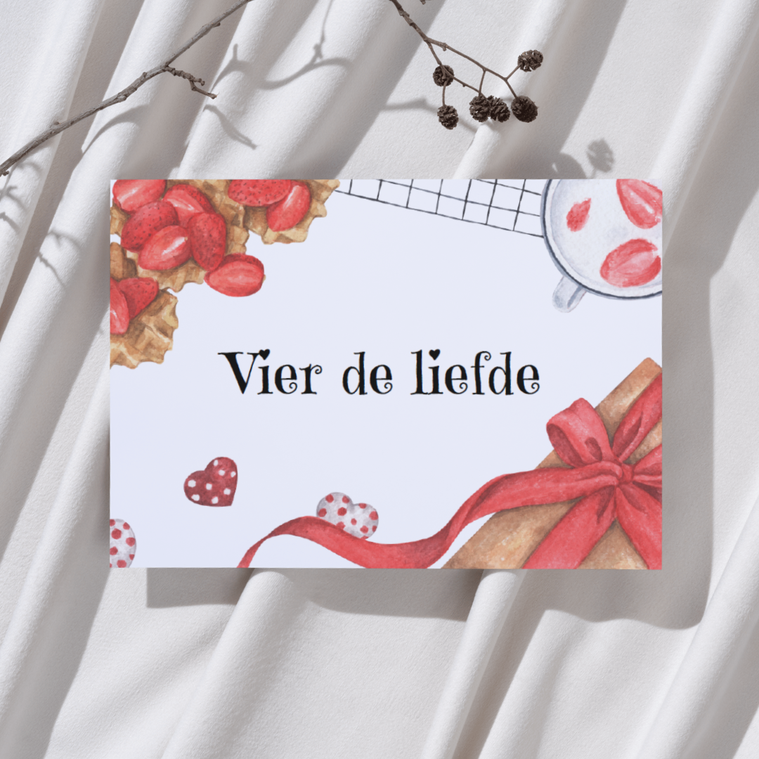 'Vier de liefde’ – Ansichtkaart