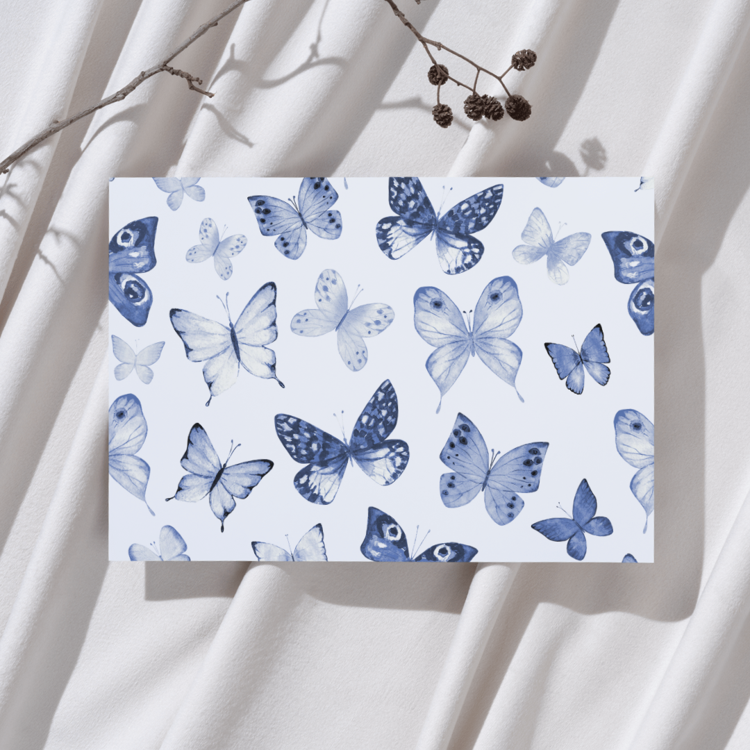 Vlinders Delftsblauw - Ansichtkaart