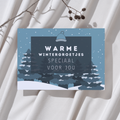 'Warme wintergroetjes speciaal voor jou' - Ansichtkaart