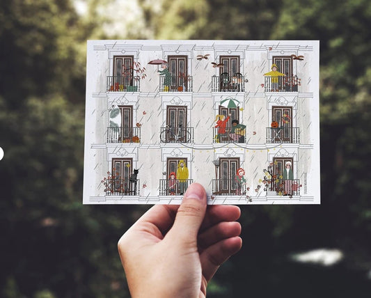 Herfst appartementen - Wenskaart