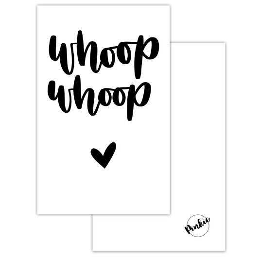 'Whoop whoop' - Klein kaartje