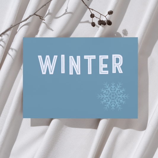 Winter - Ansichtkaart