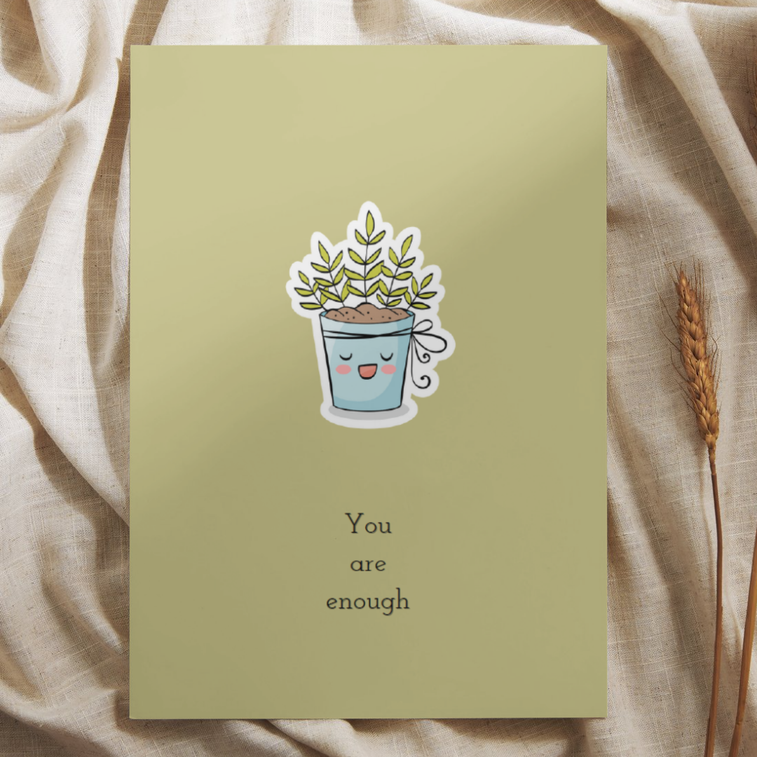 'You are enough’ – Quote Ansichtkaart
